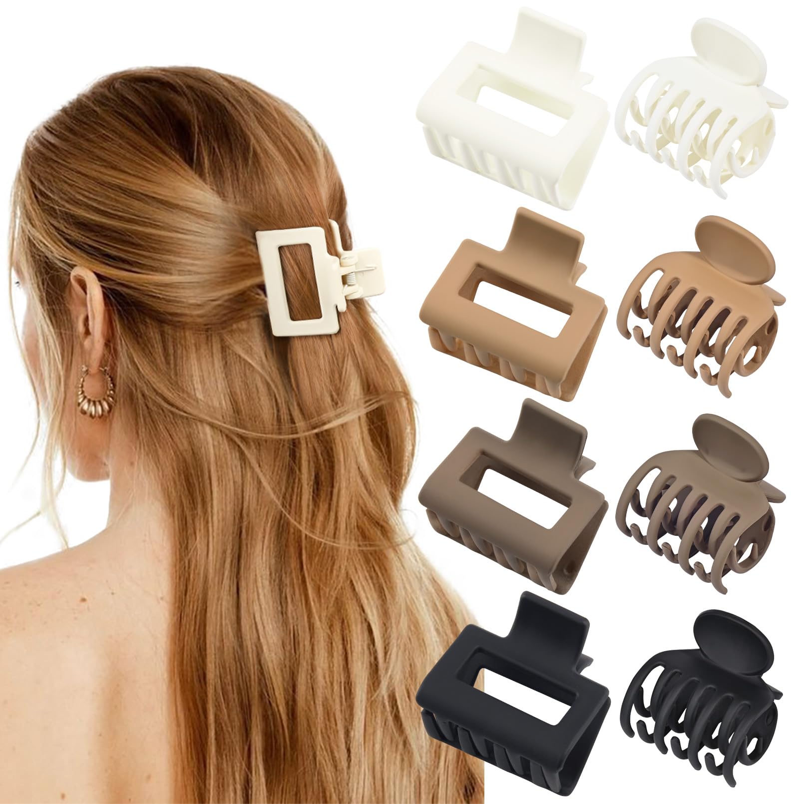 Pinza DEEKA garra doble 1-6 pulgadas negro para estilizar con confianza.