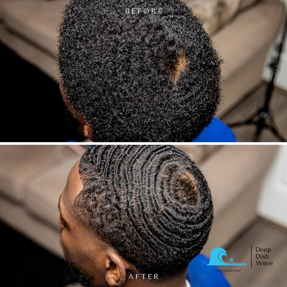 Deep Dish Wave, aceites orgánicos para cabello saludable y crecimiento.