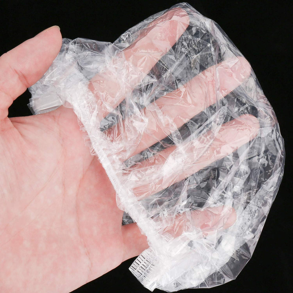 Gorro de ducha transparente Defabee de 50 cm impermeable y cómodo para spa o viaje