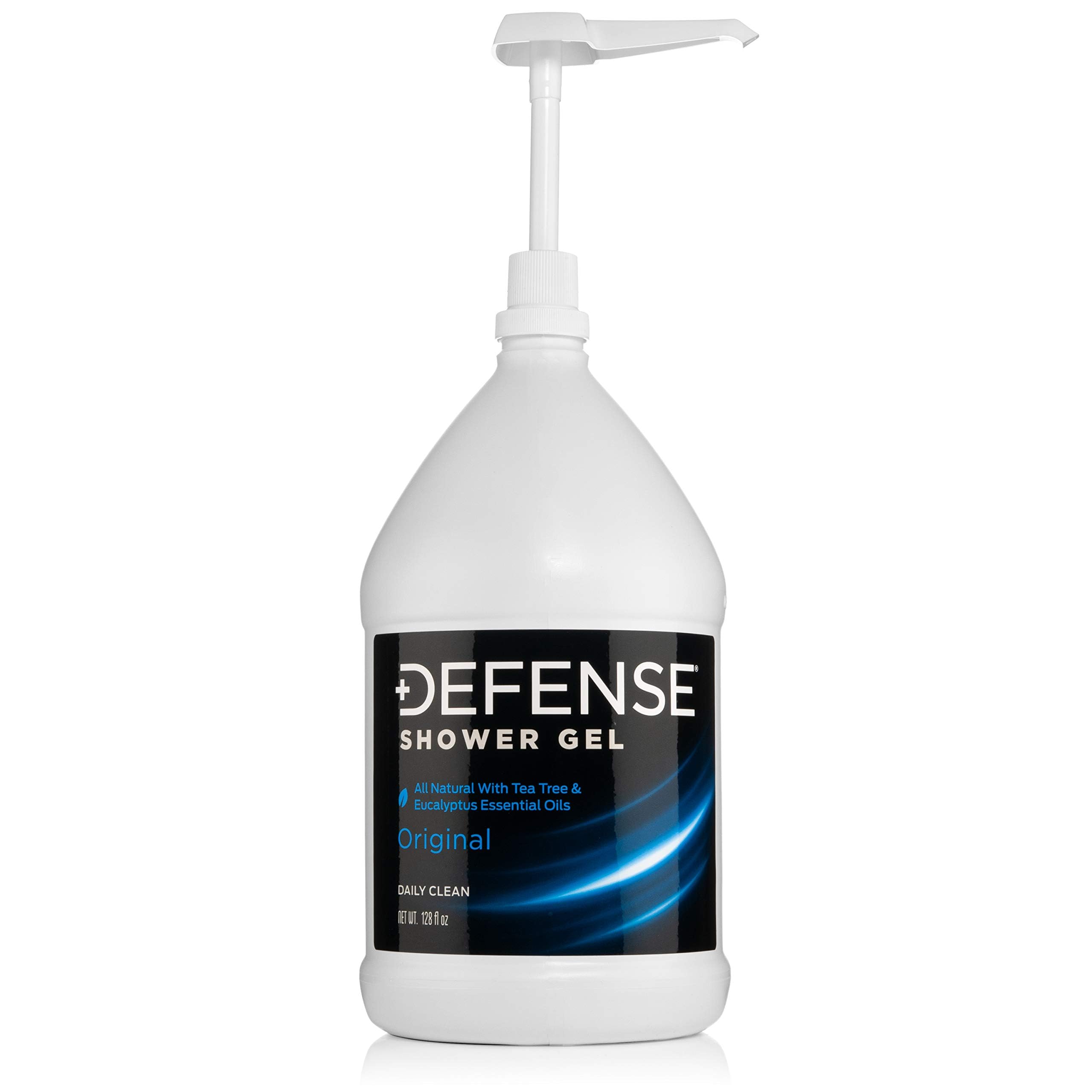 Defense Soap Body Wash, bote 1 galón, cuidado diario para piel sensible y limpieza profunda.
