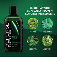 Defense Soap espuma densa menta-arbol-te: limpieza profunda sin irritación.