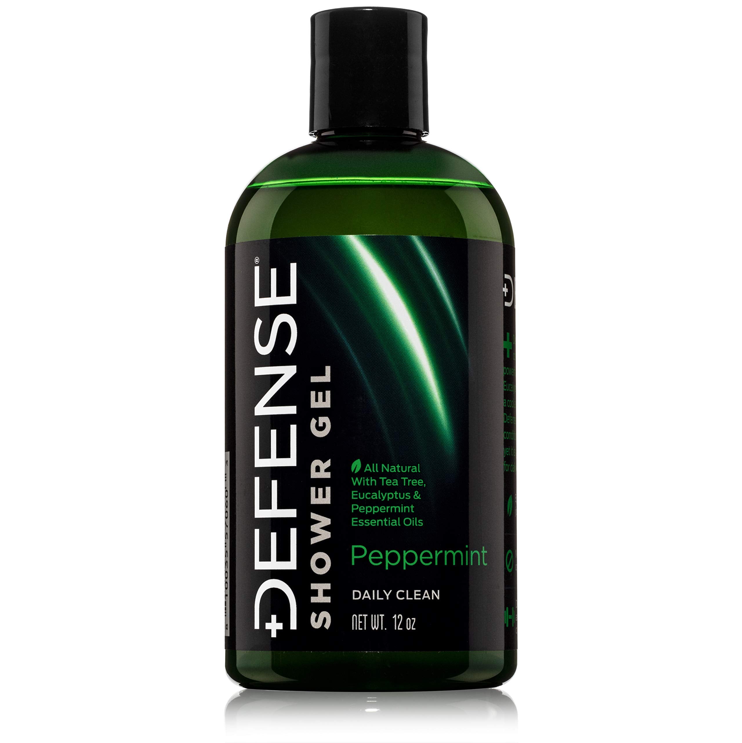 Defense Soap gel de ducha menta-arbol-te: limpieza vigorizante para la piel tras entrenar.
