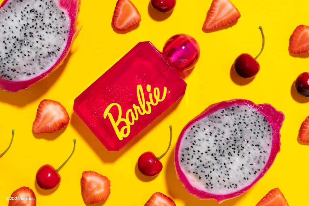 Barbie DefineMe, detalle de diseño de embalaje, experiencia de lujo visual