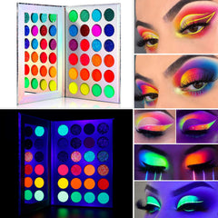 DE'LANCI 24 colores neon: sombras que destacan en luz normal y UV