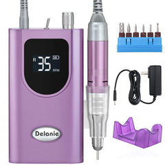 Delanie torno de uñas eléctrico alto torque portátil facilita limado rápido y preciso
