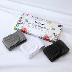 Denfany banda spa 3 piezas en blanco, ajuste con Velcro para mayor comodidad
