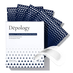 Depology Deepcare+ parches de micro-dardo: empaque compacto para tratamiento localizado.
