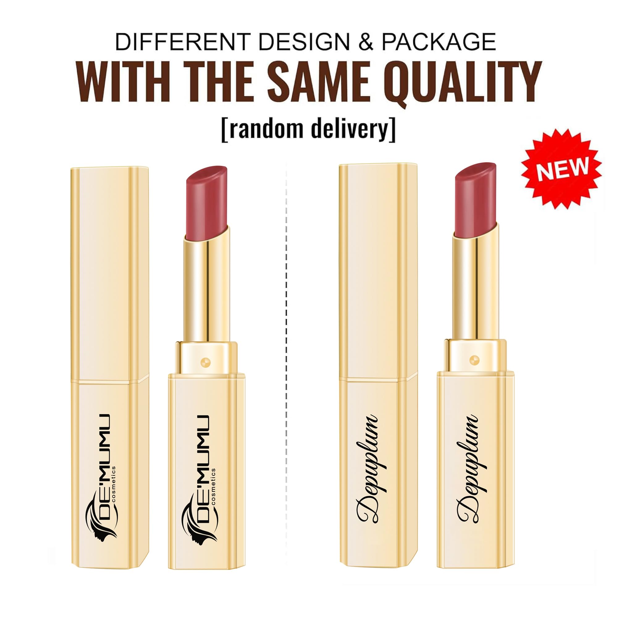 Depuplum lipstick cap design emphasizes eco-friendly packaging.