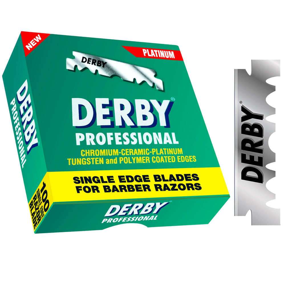 Corte limpio con Derby Profesional, ideal para afeitado preciso.