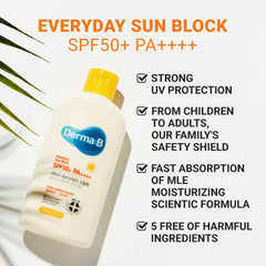 Derma B Protector Solar Diario, absorción rápida sin grasa