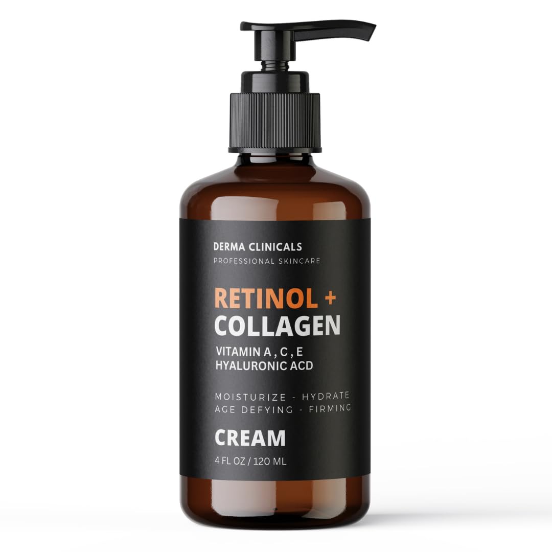 DERMA CLINICALS crema antiarrugas con retinol y colágeno para uso diario
