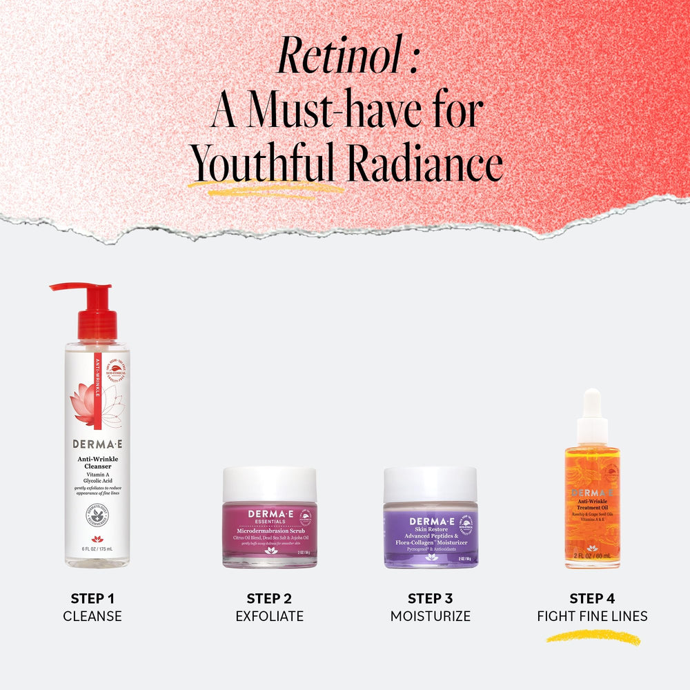 Derma E, ingredientes naturales con rosa mosqueta para nutrición.