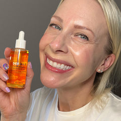 Derma E, aceite sin fragancia, apto para piel sensible.