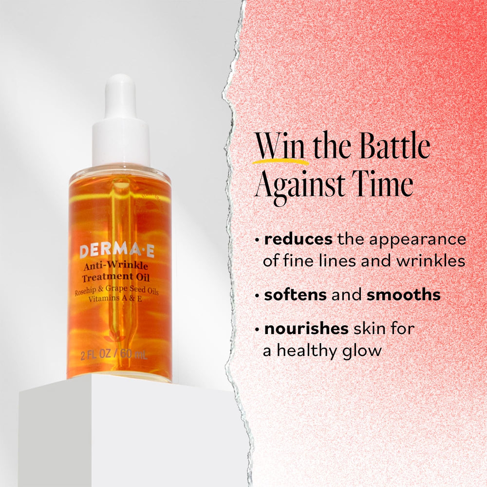 Derma E, aplicación de aceite para rostro y cuello, mejora absorción.