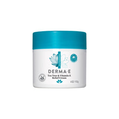 Derma E Crema Árbol de Té Frasco: hidratación suave para piel seca e irritada.
