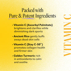 Derma E Pasta Vitamina C con cúrcuma, ayuda a claridad suave de la piel.