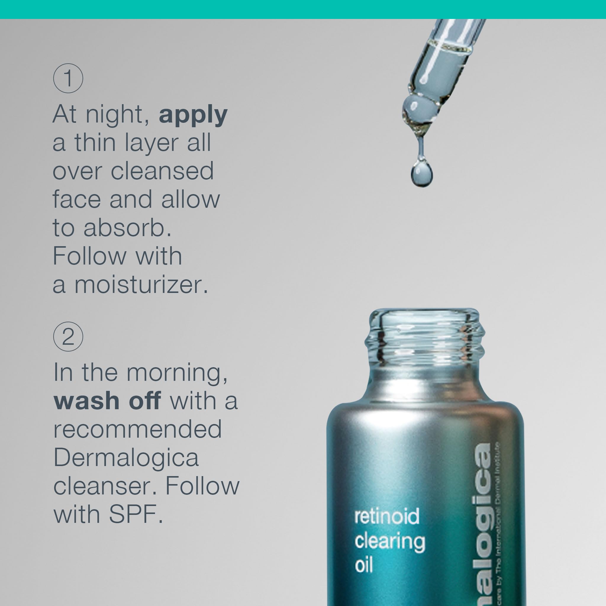 Dermalogica Retinol Clearing Oil: evita el contorno de ojos para uso seguro.