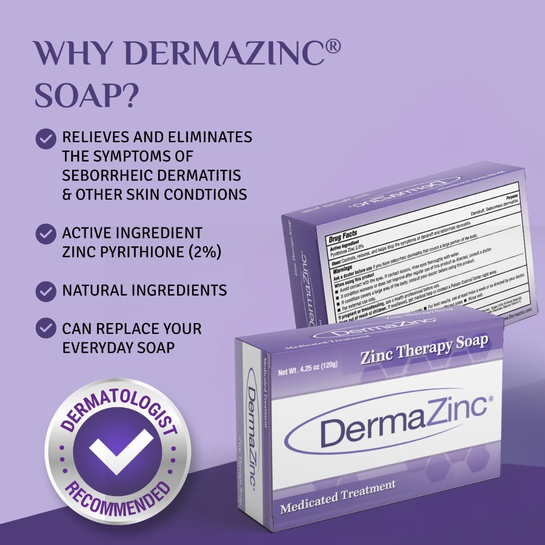 DermaZinc pack 3 savons, solution pratique pour routine quotidienne
