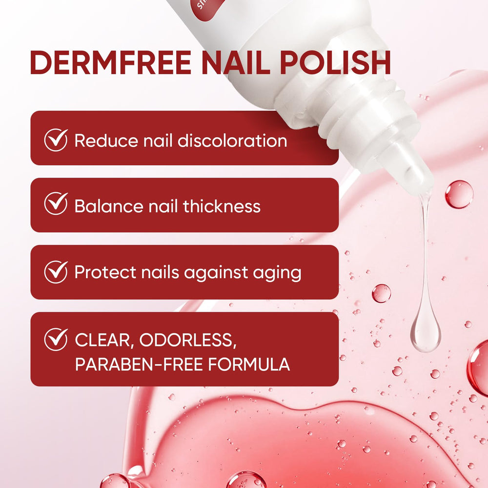 DERMFREE aplica gotas suaves para uñas más saludables