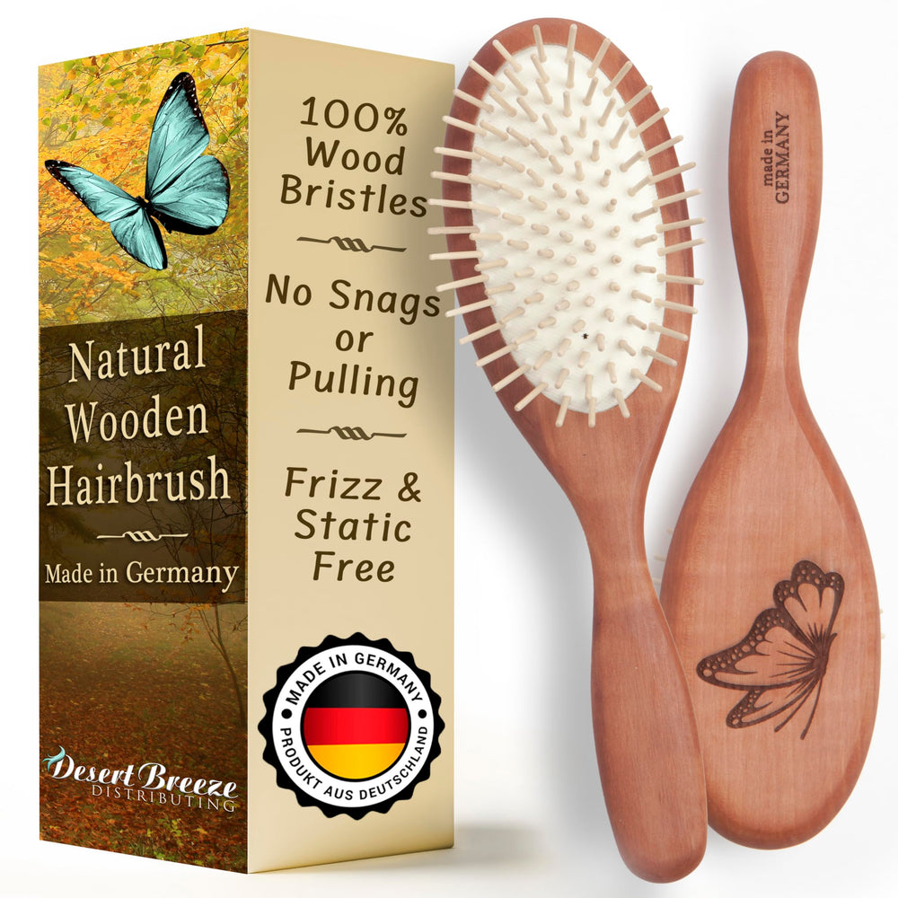 Desert Breeze Distributing: peine de madera natural, suave para el cabello