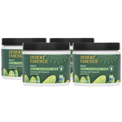 Almohadillas Desert Essence con árbol de té para limpieza suave y refrescante.