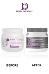 Design Essentials Beurre d'Amande Express, application quotidienne pour tous les types de cheveux.