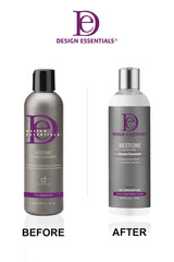 Design Essentials Restore cabello más suave y con brillo natural tras uso regular
