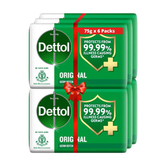 Dettol Jabón Barra Original 100 g, aroma clásico para uso diario.