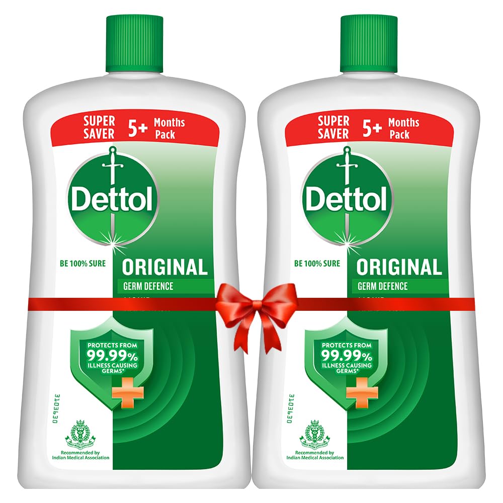 Dettol Original Lavado de Manos, botella de 875 ml en paquete de 2 para uso diario