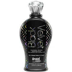 Devoted Creations Black Velvet, botella de loción bronceadora, aplicación suave para un bronceado uniforme.