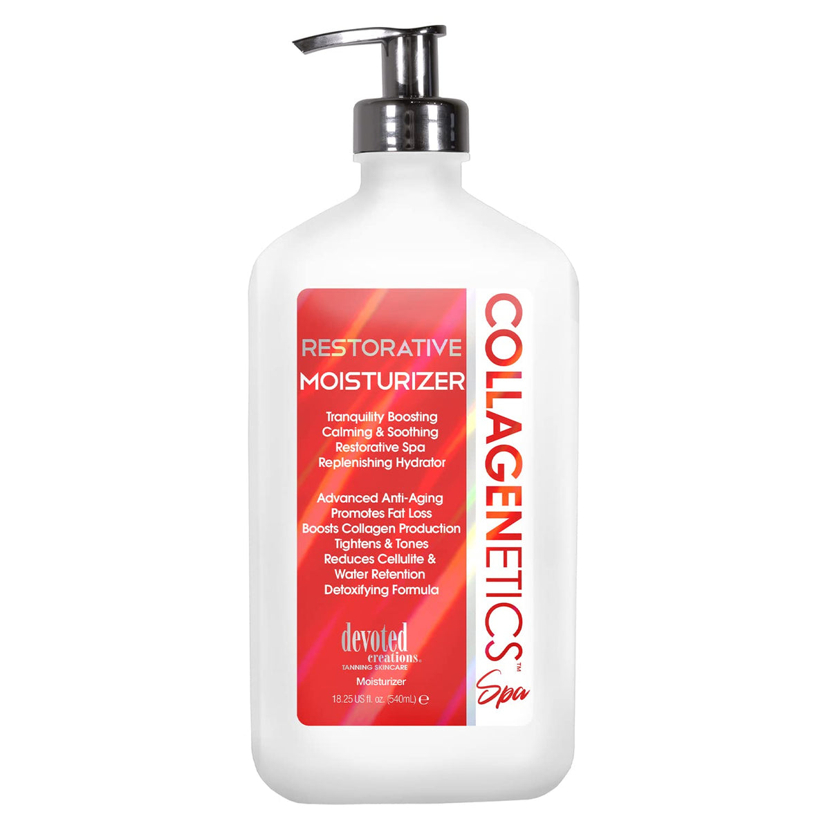 Devoted Creations Collagenetics Spa Restorative, envase 18-25 onzas para uso diario.