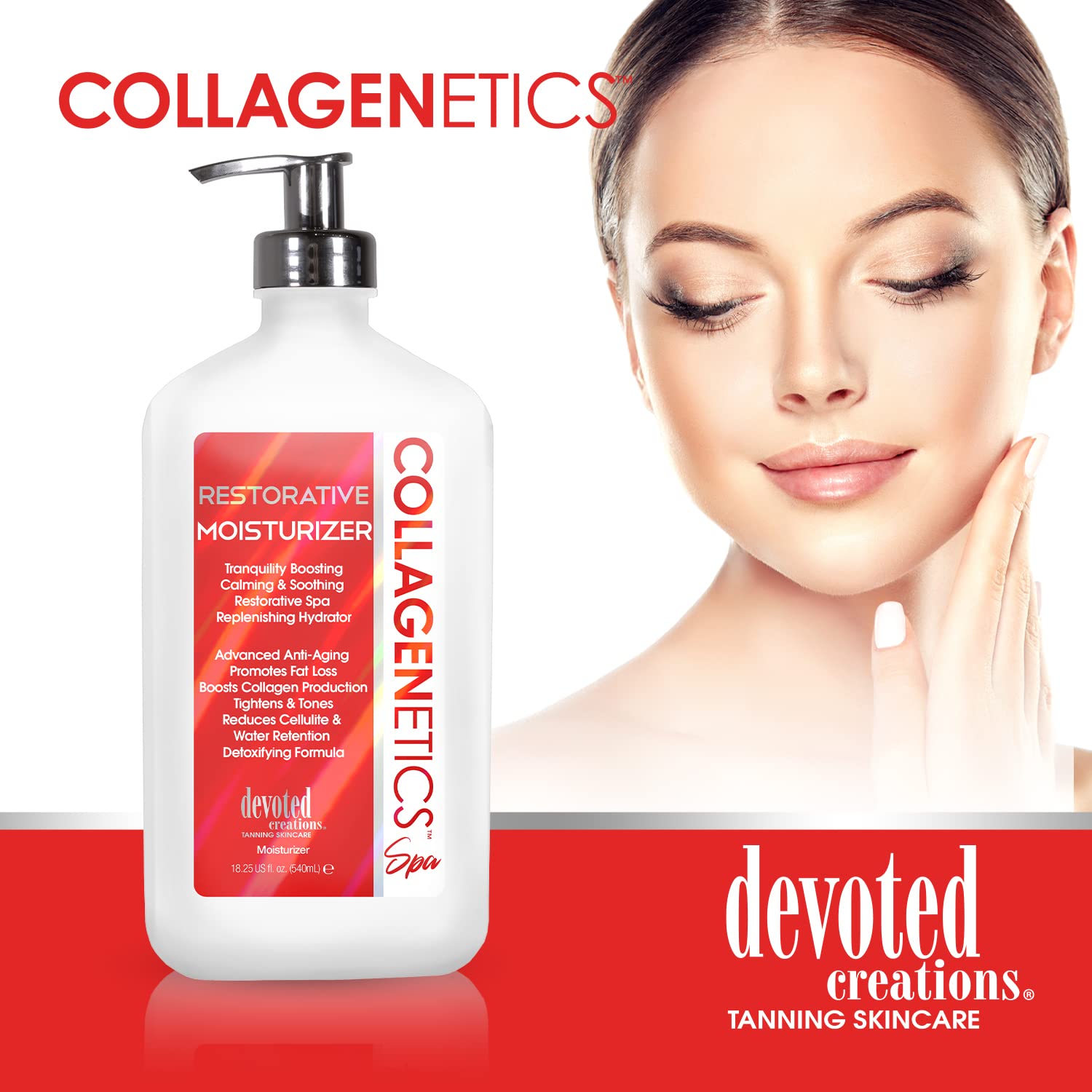 Collagenetics Spa Restorative, fragancia fresca que acompaña la aplicación.