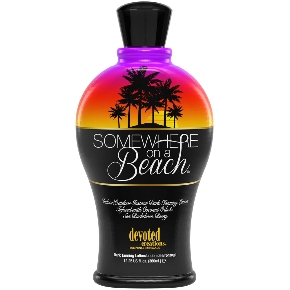 Devoted Creations Somewhere on a Beach loción bronceadora, acción rápida para un bronceado uniforme