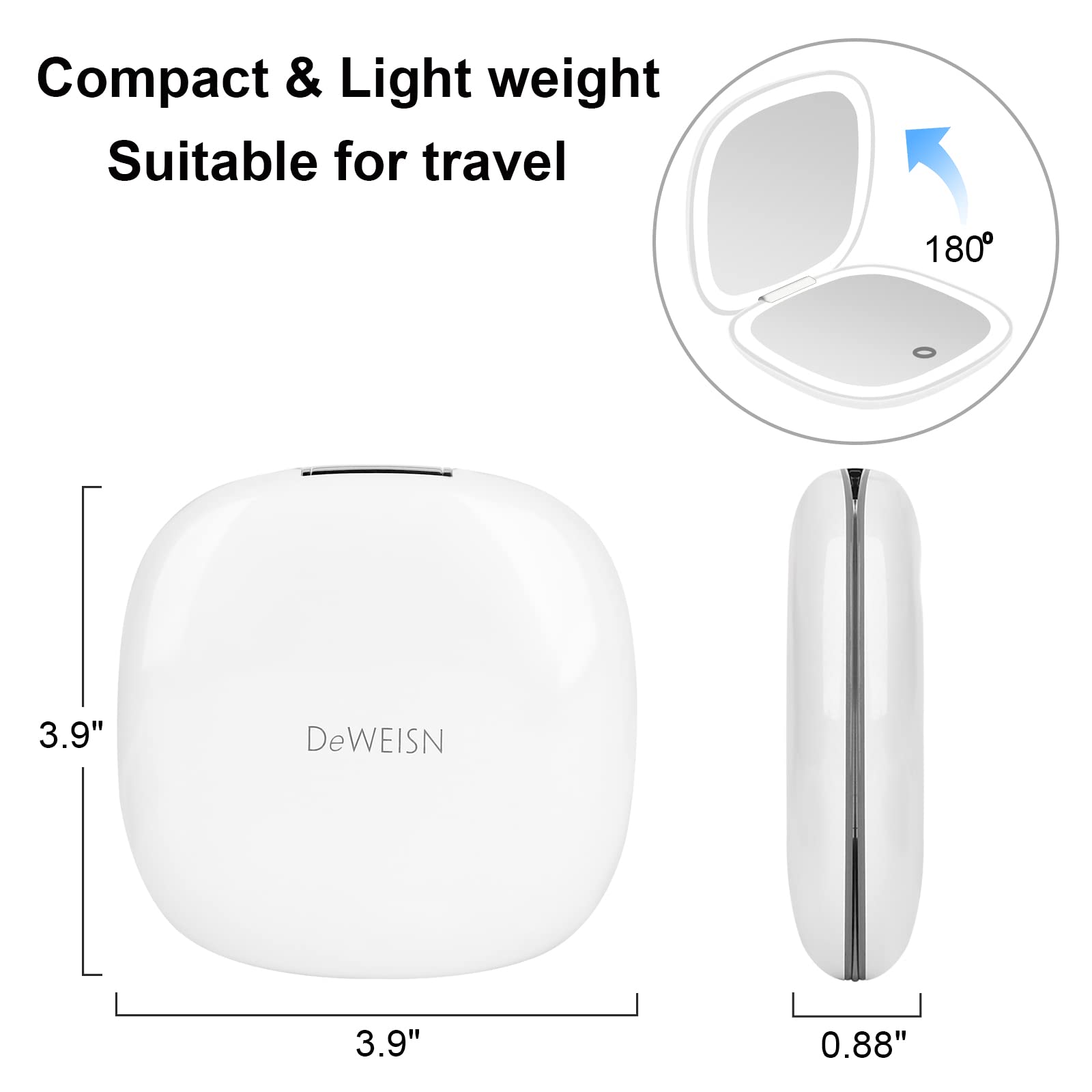 Luz ajustable en 3 colores de deweisn para tonos naturales.