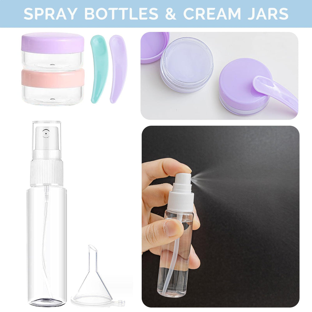 DEWSENSI bolsa de maquillaje transparente, organizada y portátil