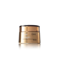 Crème DHC Super Collagène dans son pot ouverte, hydratation riche pour peau nourrie.