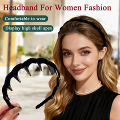 Diadema Zig Zag de alto craneal para mayor volumen y elegancia