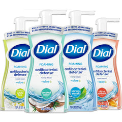 Dial Complete foaming hand wash bottle front for everyday cleaning.