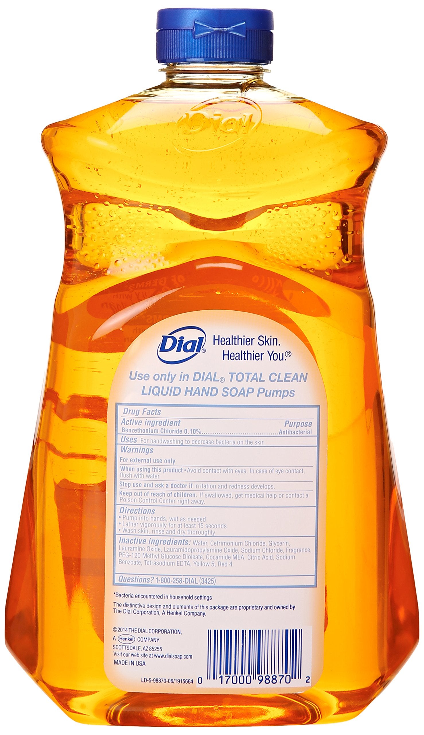 Dial Jabón líquido antibacterial con hidratante en recarga para uso diario en casa.