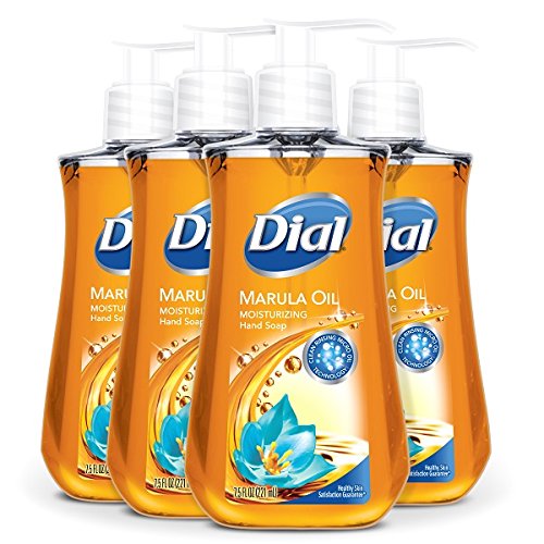 Dial jabón manos marula, frasco visible, limpieza suave para uso diario.