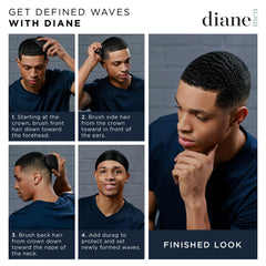 Diane, mango de madera auténtica, garantiza durabilidad y agarre cómodo.