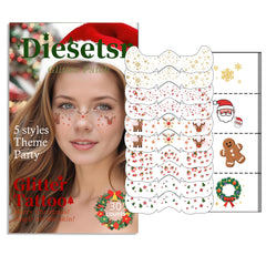 Diesetsr copos de nieve brillantes para un aspecto navideño duradero.