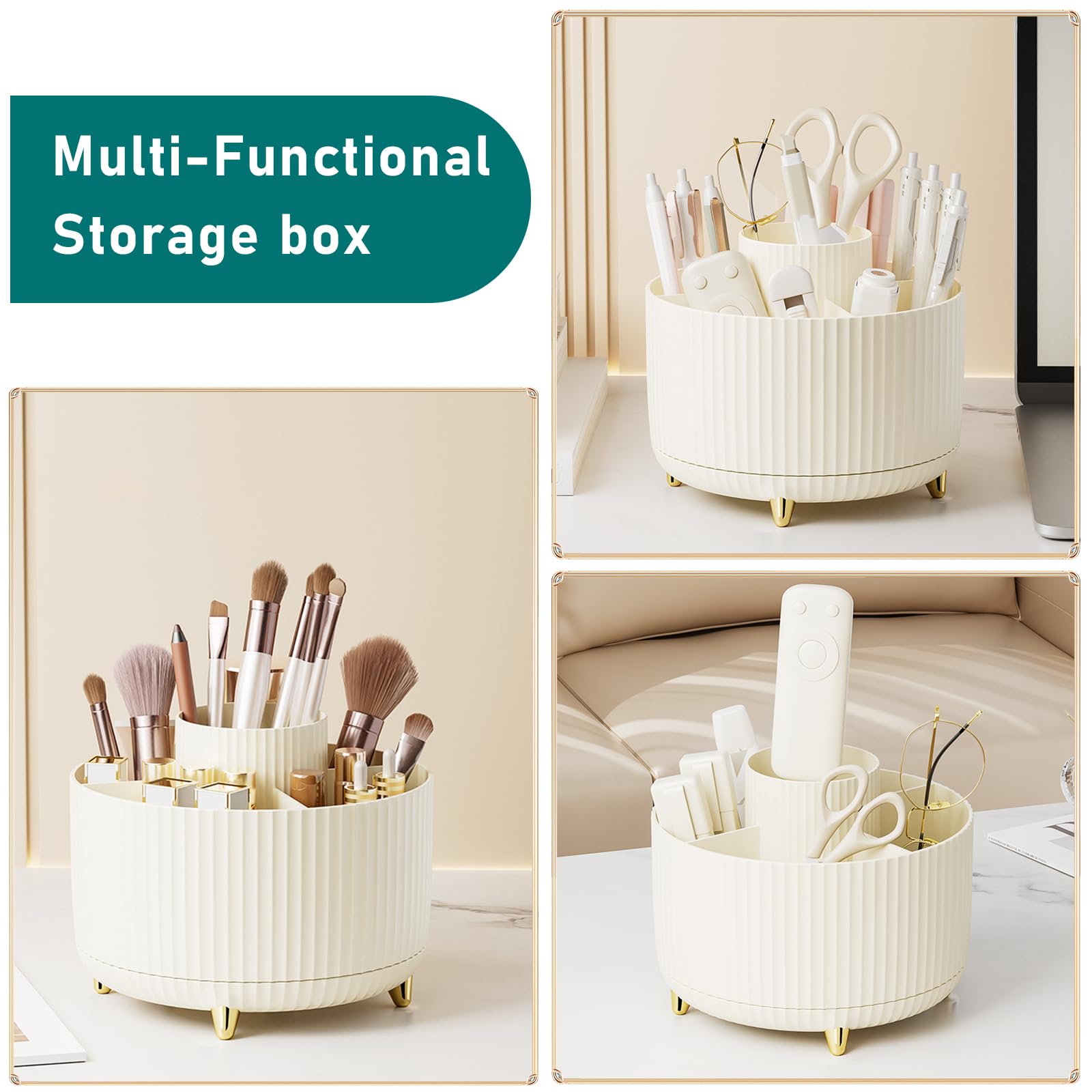Diesisa organizador multifuncional crema para maquillaje y esmaltes.