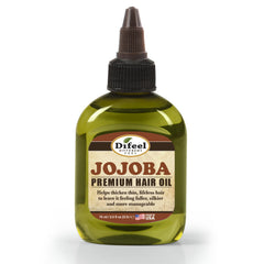 Difeel Aceite de jojoba en botella, listo para uso diario en el cabello.