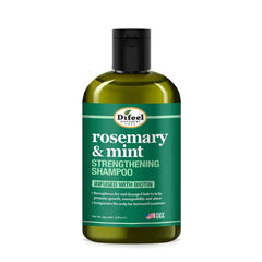 Difeel champú romero menta en botella, fortalece el cabello y aporta frescura