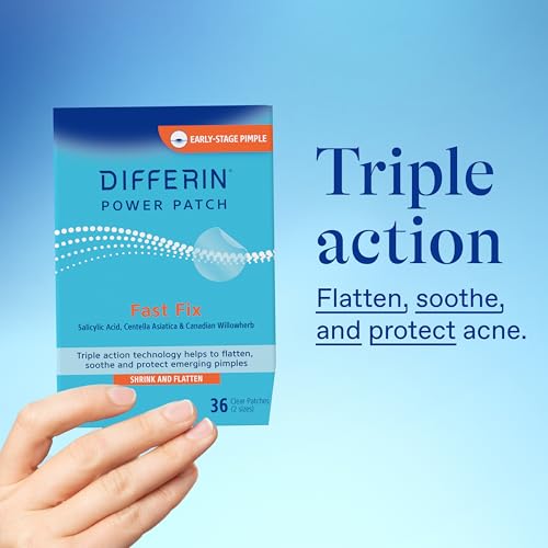 Dermatologist-tested Differin Acne Patches suitable for all skin types