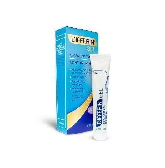 Differin Gel, uso nocturno recomendado para piel propensa al acné.
