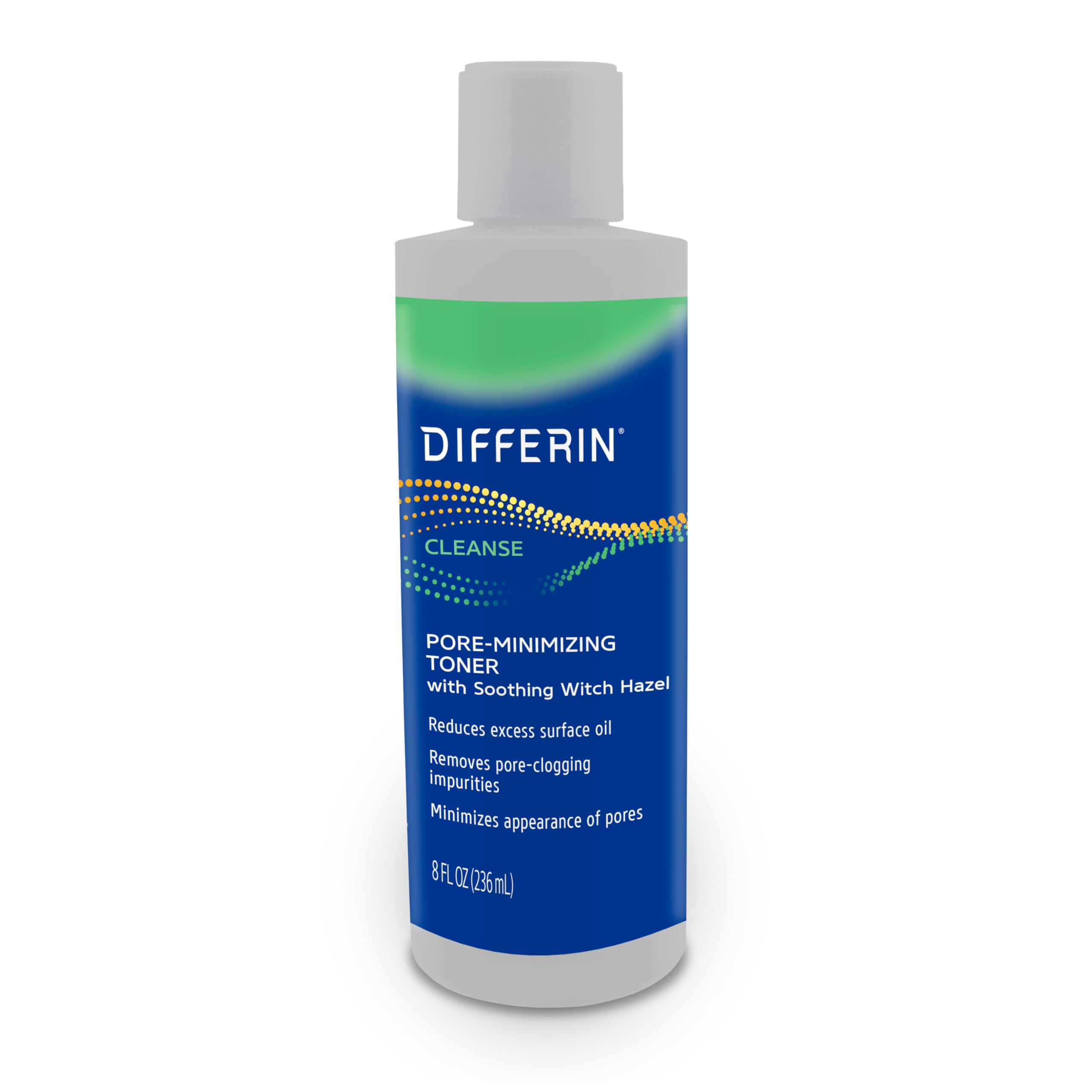 Differin Toner con Hamamelis Equilibrio: piel fresca y brillo controlado.