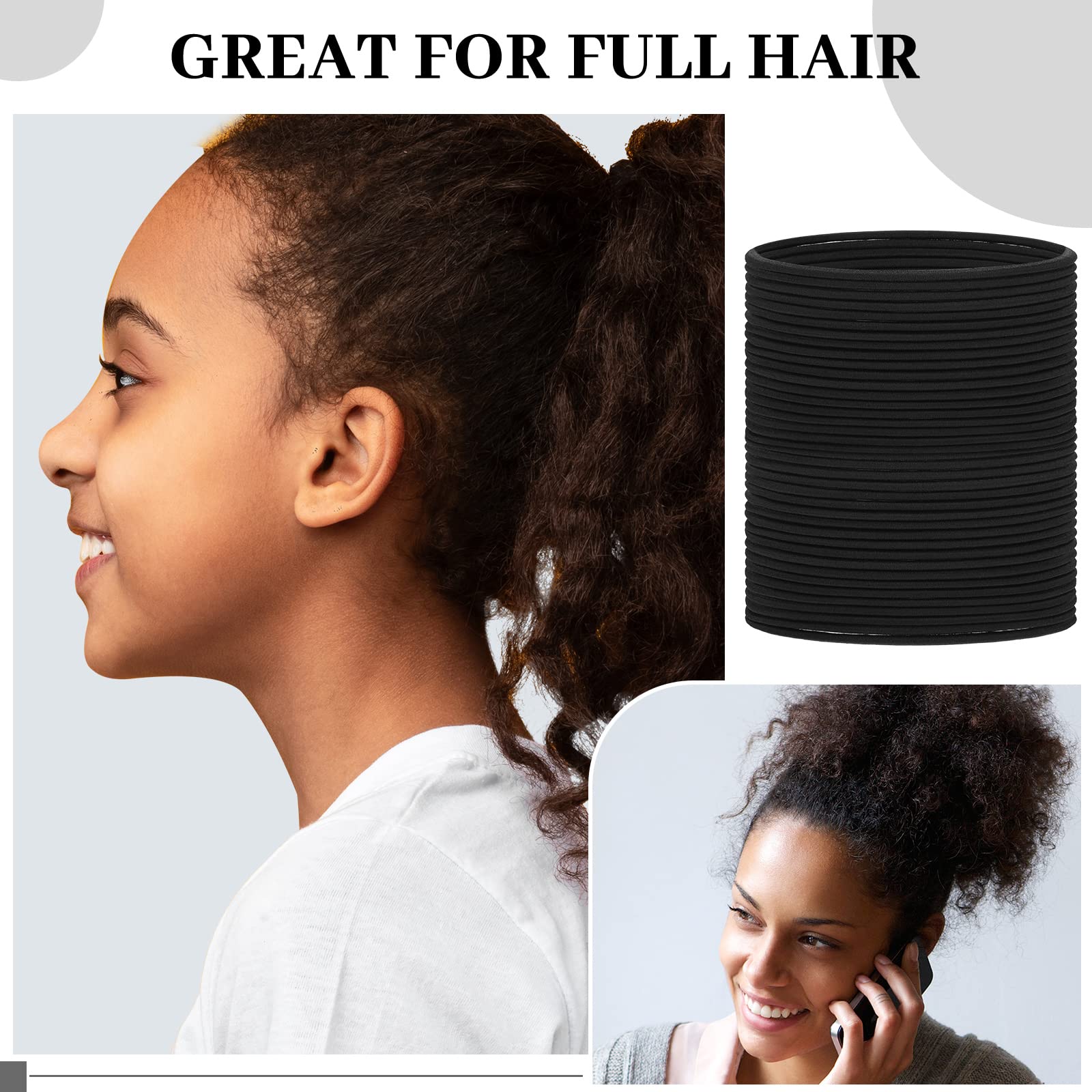 Goma Dingion para cabello grueso y rizado, mantiene la forma sin tirar