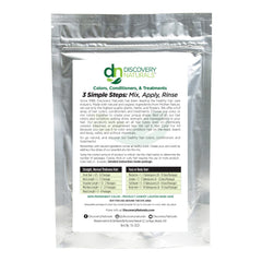 Discovery Naturals Polvo Indigo: tinte natural para un negro profundo en el cabello.
